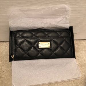 Black leather St. John Wallet